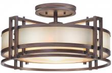 Minka N6964-1-267B - Underscore™ Collection - 3 Light Semi Flush