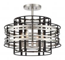 Minka N7983-420 - Presten - 4 Light Semi Flush