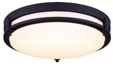 Canarm LFM112A13BK - Gilda, LFM112A13BN, 13" LED Flush Mount, Acrylic, 19W LED (Integrated), Dimmable, 1350 Lumens, 3