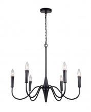 Canarm ICH1103A06BK - BRIELLE 6 Light Chandelier