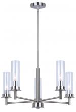 Canarm ICH1205A05BN - Benson 5 Light Brushed Nickel Pendant