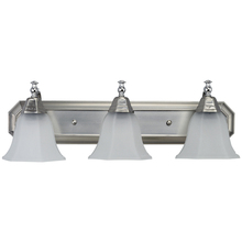Canarm IVL30373 - Vanity, IVL303 BPT/CH, 3 Light, Frosted Glass, 60W Type A, 24 IN W x 8 IN H x 8 IN D
