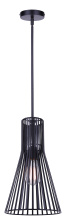 Canarm IPL1238A01BK - ELIM Matte Black Contemporary 1 Light Pendant