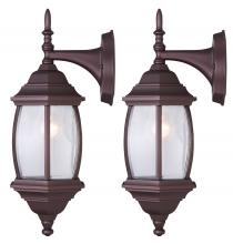Canarm IOL73T13 - Outdoor Twin Pack 1 Light Outdoor Lantern, Bronze Finish