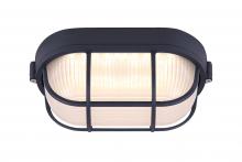 Canarm LOL386BK - LED Outdoor Light, Frosted Glass, 12W Integrated LED, 750 Lumens, 4.5" W x 4.125" H x 8.25&#