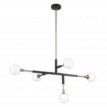 Kendal PF100-5L-BLK/BRS - 5 LIGHT PENDANT