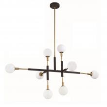 Kendal PF100-8L-BLK/BRS - 8 LIGHT PENDANT