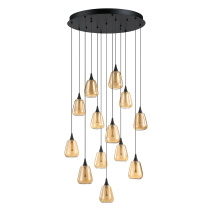 Kendal PF330-13L-C/BRZ - 13 LIGHT LED PAN