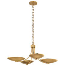 Kichler 52854LBRLBZ - Palmela Chandelier/Semi Flush 4Lt