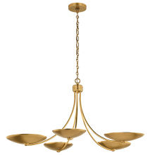 Kichler 52856LBR - Palmela Chandelier 5Lt