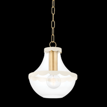 Mitzi by Hudson Valley Lighting H668701S-AGB/SCR - Alaina Pendant
