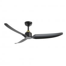 Kuzco Lighting CF92952-BG/MB - Hugo 52-in Brushed Gold/Matte Black FAN Ceiling Fan