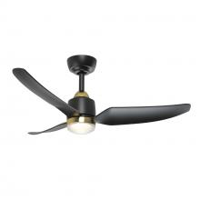 Kuzco Lighting CF72942-BG/MB-5CCT - Hugo 42-in Brushed Gold/Matte Black with Light Kit Ceiling Fan