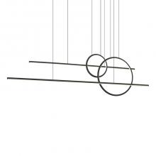 Kuzco Lighting MP14956-BK-UNV-010 - Chute Calypso 56-in Black LED Multi Pendant