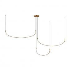 Kuzco Lighting MP89370-BG-UNV - Talis 70-in Brushed Gold LED Multi Pendant