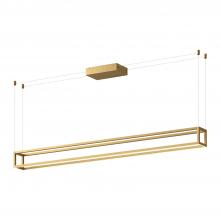 Kuzco Lighting LP45560-BG-UNV - Plaza 60-in Brushed Gold LED Linear Pendant