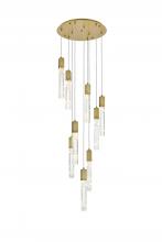 Elegant 2089D24SG - Pendant D24"H24"L9 Satin Gold