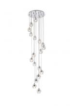 Elegant 3505G15C - Eren 18 lights chrome pendant