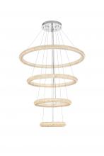 Elegant 3800G41C - Bowen 42 inch LED chandelier in chrome
