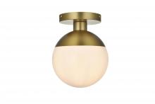 Elegant LD6050SG - Eclipse Flush D8"H10.25"L1 Satin Gold W
