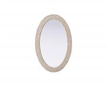 Elegant MR4C2742LN - Jute Rope Mirror 27''x42'' Linen White