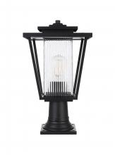 Elegant OD305P18BK - Outdoor Pole Light L10" H17.5" E10" L1 Black