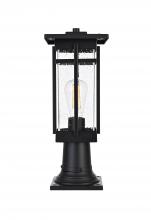 Elegant OD321P17BK - Outdoor Pole Light W6" H17" E6" L1 Black