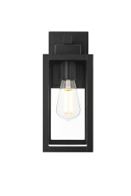 Elegant OD608W13BK - Veda 13 inch Outdoor Wall sconce in Black