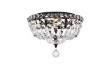 Elegant V2528F12BK/RC - Tranquil 12 inch black flush mount