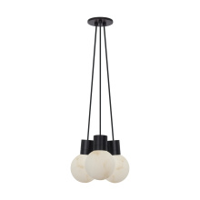 Visual Comfort SLCH54227BB - Mina Alabaster 3-Light Small Chandelier