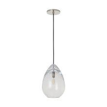 Visual Comfort SLPD279CN - Sean Lavin Alina 1-light dimmable medium accent pendant with polished nickel finish and glass shade
