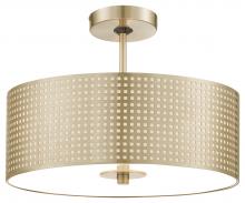 Minka P5747-695 - Grid - 3 Light Semi Flush