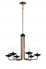 Minka P1505-416 - Outer Limits - 6 Light Chandelier