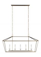 Visual Comfort 6692605-848 - Dianna Five Light Medium Linear Chandelier