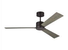 Visual Comfort 3RZR52AGP - Rozzen 52"Indoor/Outdoor Aged Pewter Ceiling Fan with Handheld Remote Control and Reversible Mot