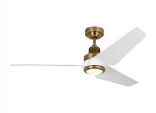 Visual Comfort 3RULSM52HABD - Ruhlmann Smart 52" Dimmable Indoor/Outdoor Integrated LED Antique Brass Ceiling Fan