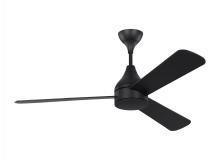 Visual Comfort 3STMSM52MBKD - Streaming Smart 52" Dimmable Indoor/Outdoor Integrated LED Black Ceiling Fan