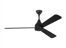 Visual Comfort 3STMSM60MBKD - Streaming Smart 60" Dimmable Indoor/Outdoor Integrated LED Black Ceiling Fan