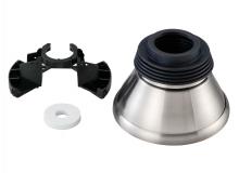 Visual Comfort MCM95BS - Minimalist Slope Ceiling Canopy Kit in Brushed Steel